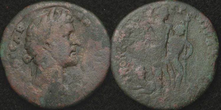 Tralles Chaix 674 Antoninus Pius, AE31 of Tralles, Lydia