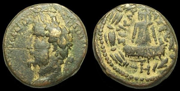 Zeugma BMC 3 Antoninus Pius, AE of Zeugma, Commagene, Syria