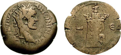 Alexandria Koln 1408 Antoninus Pius AE Hemidrachm of Alexandria
