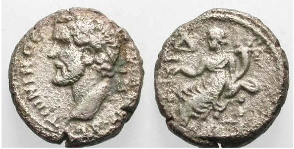 Alexandria Milne 1656v Antoninus Pius Billon Tetradrachm of Alexandria