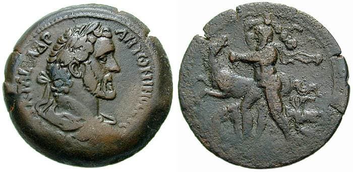 Alexandria Milne 1715v Antoninus Pius AE Drachm of Alexandria