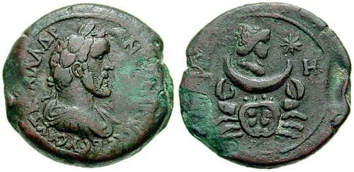Alexandria Milne 1810 Antoninus Pius AE Drachm of Alexandria