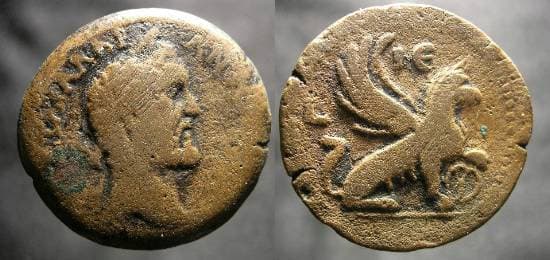 Alexandria Milne 2114 Antoninus Pius AE Drachm of Alexandria
