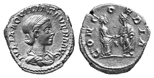 RIC 228 star centre Aquilia Severa Denarius
