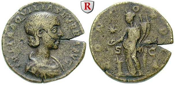 RIC 393 Aquilia Severa AE As