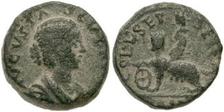Sebaste BMC 19 Aquilia Severa AE 18 of Samaria, Sebaste