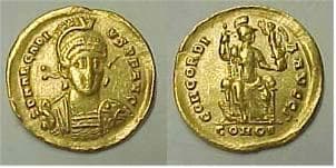 RIC X 7, G Arcadius AV Solidus