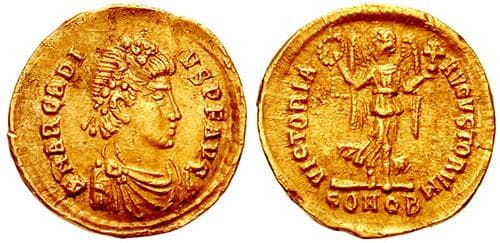 RIC X 19 Arcadius AV Tremissis