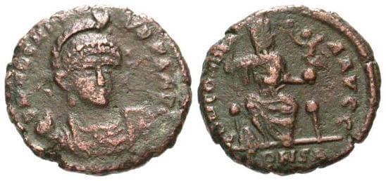 Constantinople RIC X 85 Arcadius AE3