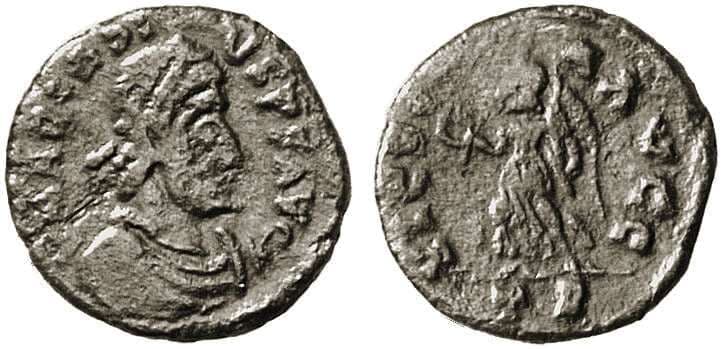 RIC X 1299 Arcadius, AE4, Trier mint