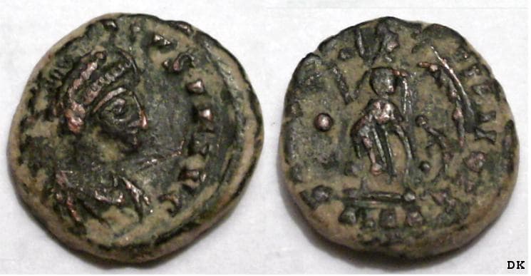 Alexandria RIC 20c dot Arcadius, AE4, Alexandria