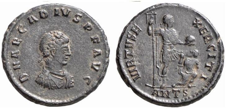 Antioch RIC IX 63f Arcadius, AE22 (AE3), Antioch