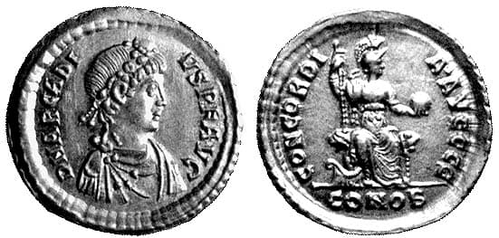 Constantinople RIC IX 69c1 Arcadius, 383-408 A