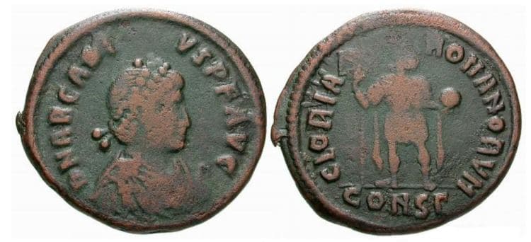 Constantinople RIC IX 88b, Γ Arcadius, AE2, Constantinople