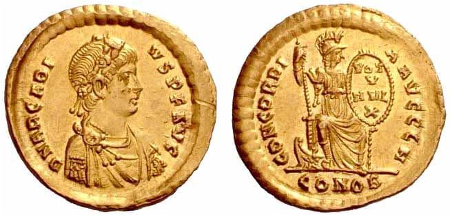 Constantinople RIC IX 70c Arcadius AV Solidus
