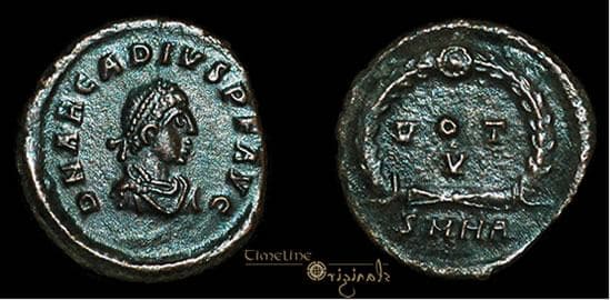 Heraclea RIC IX 18b type 1 Arcadius AE 4