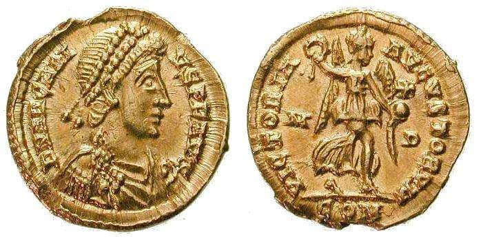 Milan RIC IX 37b Arcadius, AV Tremissis