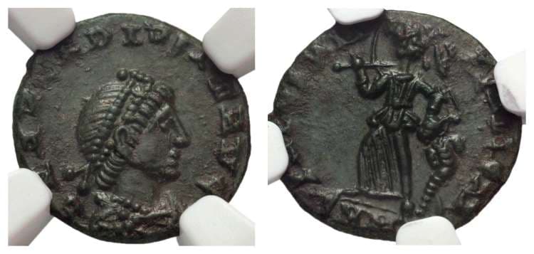 Nicomedia RIC IX 45c (2) Arcadius, AE4, Nicomedia mint