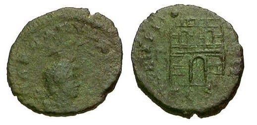 Thessalonica RIC IX 62v Arcadius AE4 13mm