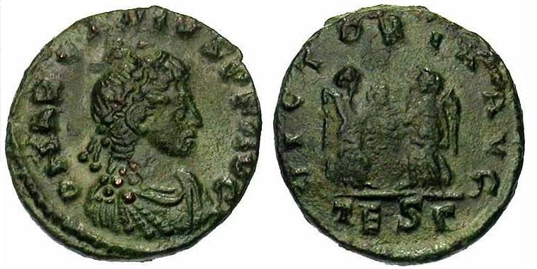 Thessalonica RIC IX 63c Arcadius, AE4, Thessalonica