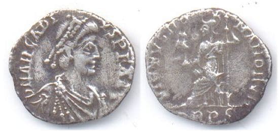 Trier RIC IX 106b Arcadius AR Siliqua
