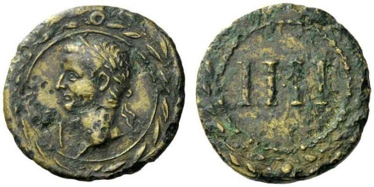 Buttrey 16, 4 Augustus, AE tessera