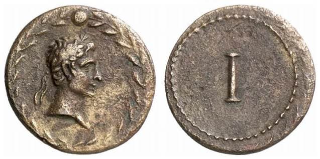 Buttrey 3, 1 Augustus AE Tessera