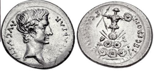 RIC 5 Augustus Denarius