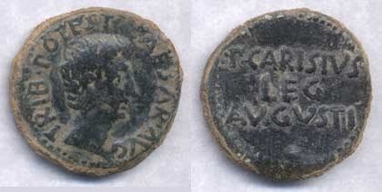 RIC 15a Augustus AE As of Emerita, Spain, 25-23 BC