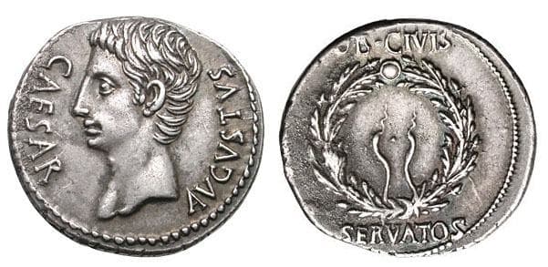 RIC 40b Augustus Denarius