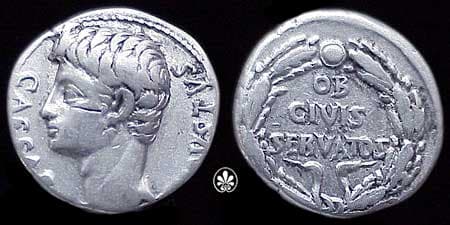 RIC 77b Augustus AR Denarius