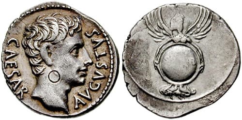RIC 93 Augustus Denarius