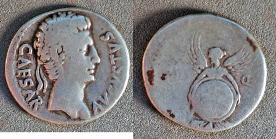 RIC 93v Augustus Denarius