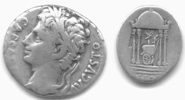 RIC 115 Sear 1635 Augustus Denarius