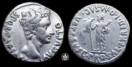 RIC 150a Sear 1641 Augustus Denarius