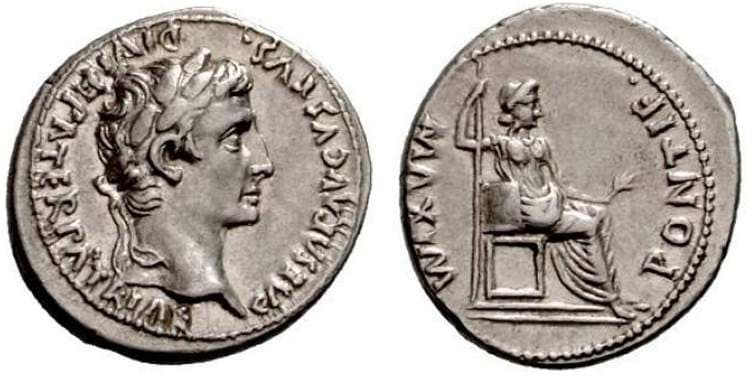 RIC 220 Sear 1630 Augustus AR Denarius