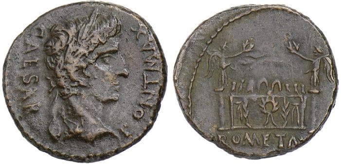 RIC 230 Sear 1690 Augustus AE As