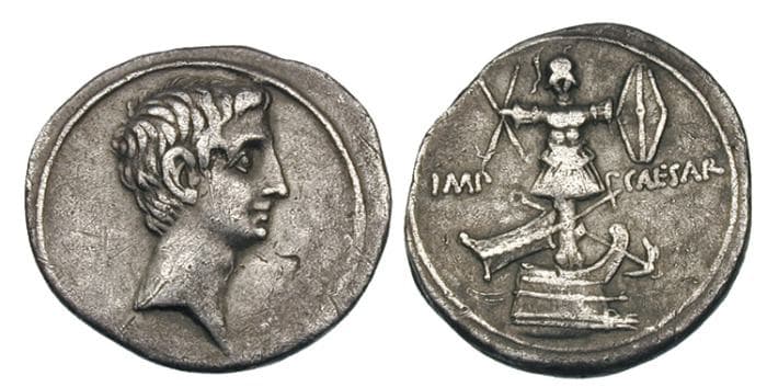 RIC 265a Sear 1556 Octavian Denarius