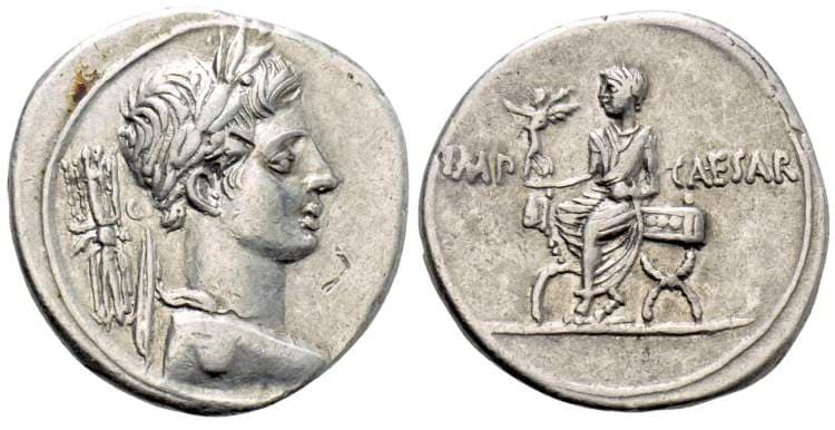 RIC 270 Sear 1562 Octavian Denarius