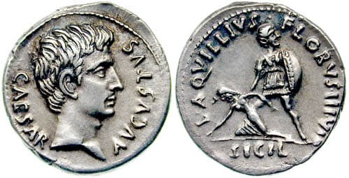 RIC 310 Augustus Denarius