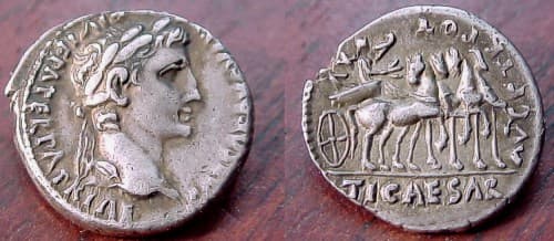 RIC 355 Augustus Denarius