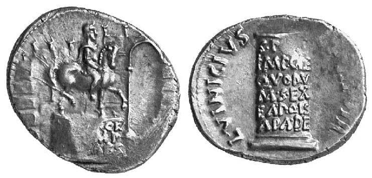 RIC 362 Sear 1618 Augustus Denarius