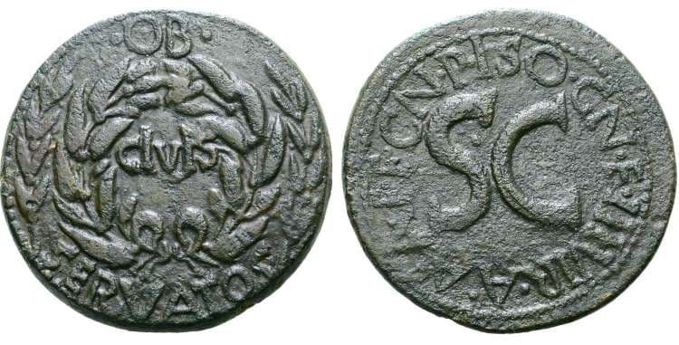 RIC 380 Sear 1649 Augustus AE Sestertius