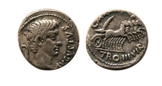 RIC 399 Sear 1598 Augustus denarius