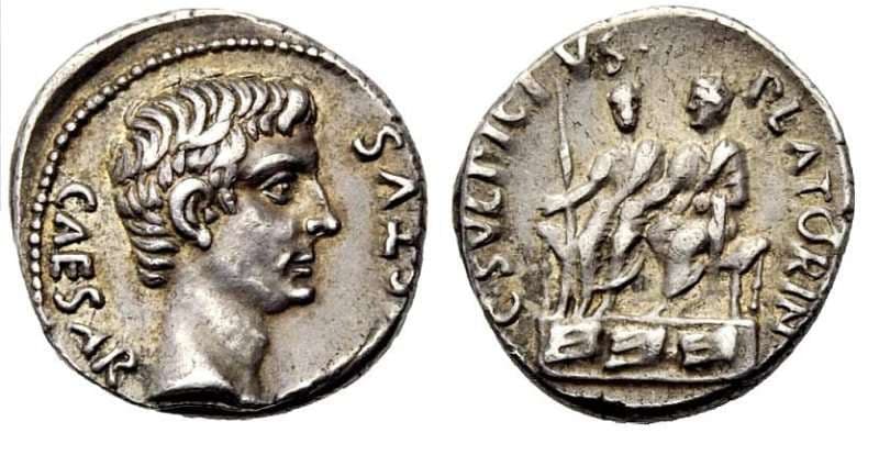 RIC 407 Sear 1599 Augustus Denarius