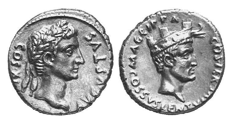 RIC 414 Sear 1727 Augustus Denarius