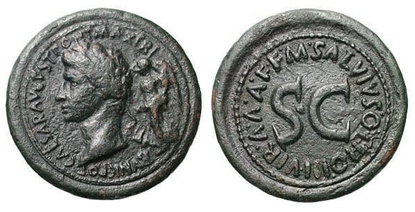 RIC 419 Augustus Copper Dupondius