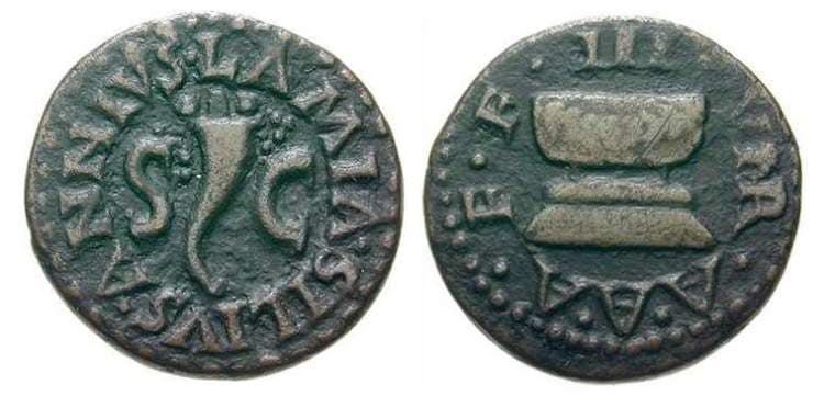 RIC 422 Sear 1695 Augustus AE Quadrans