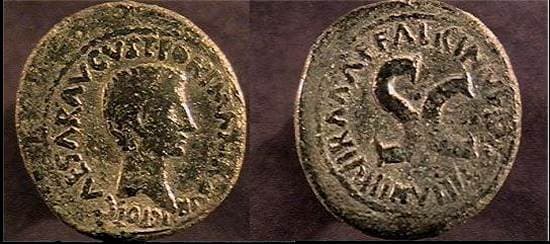 RIC 437 Sear 1676 Augustus AE As