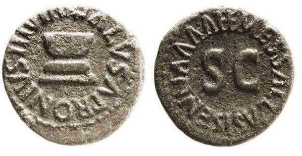 RIC 447 Augustus AE Quadrans